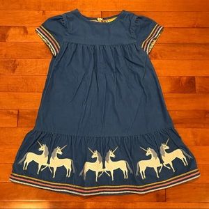 5-6 Mini Boden unicorn dress